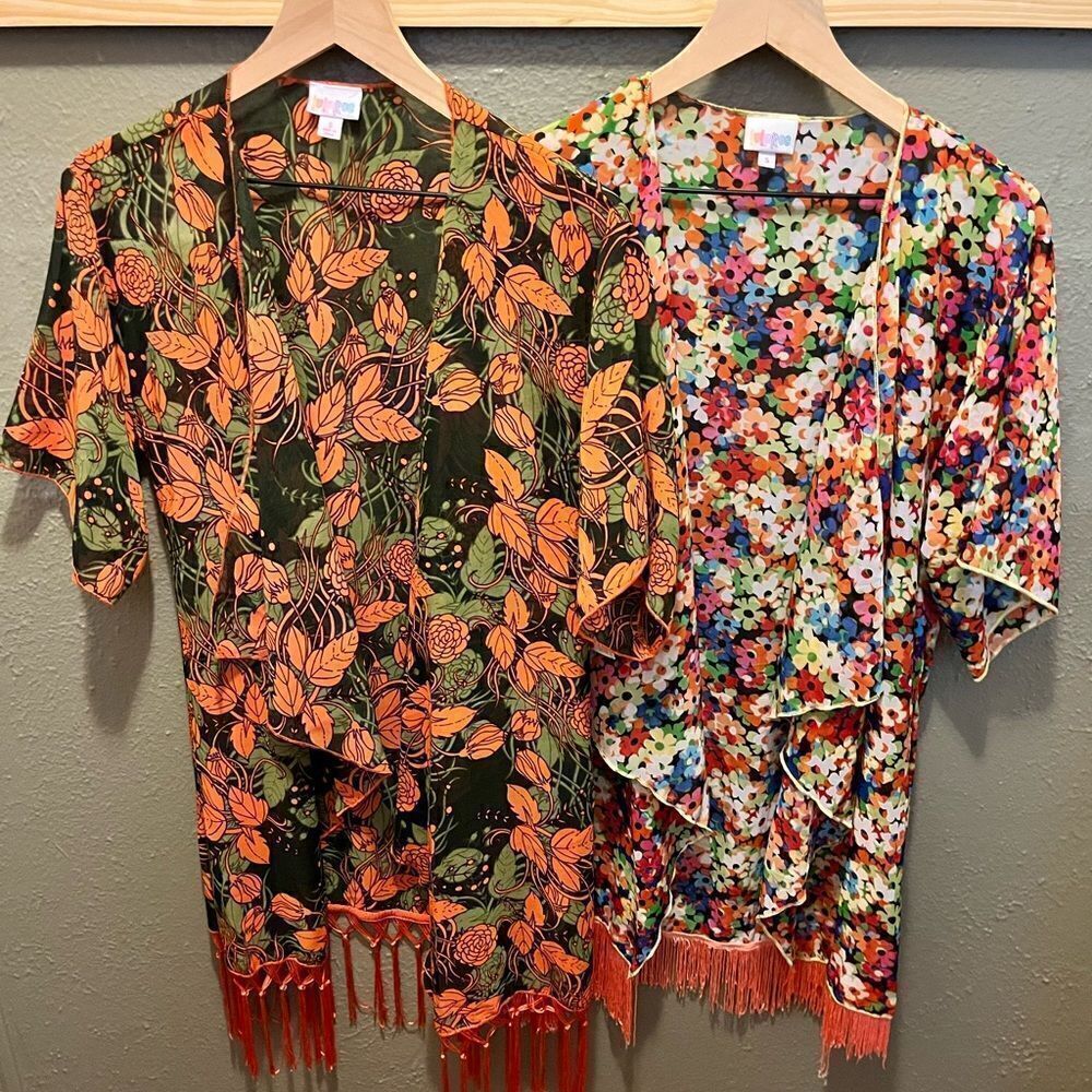 Kimono Robes Short Sleeve Tops Set of 2